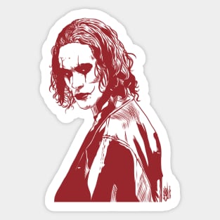 The Crow (Brandon Lee) RED Sticker